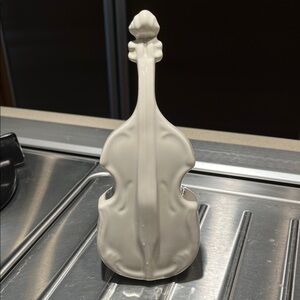 Elegant White porcelain Violin trinket box